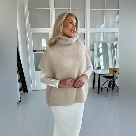 PULL PONCHO MOHAIR ET LAINE MODELE Paris NAIS - Picture 8 of 8